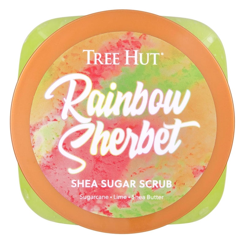 Treehut Rainbow Shea Sugar Scrub, Exfoliating, Hydrating & Moisturizing Body Scrub with Shea Butter & Nourishing Essential Oils, Smooth & Soften Skin, 18 oz - Image 2